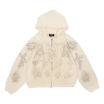 Werighteous "Tatted Believer" Zip Up (Cream)