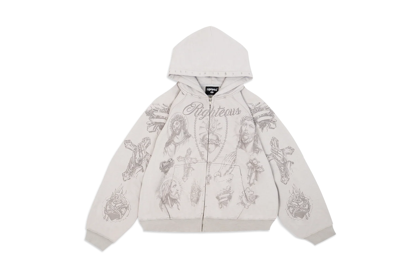 Werighteous "Tatted Believer" Zip Up (Grey)