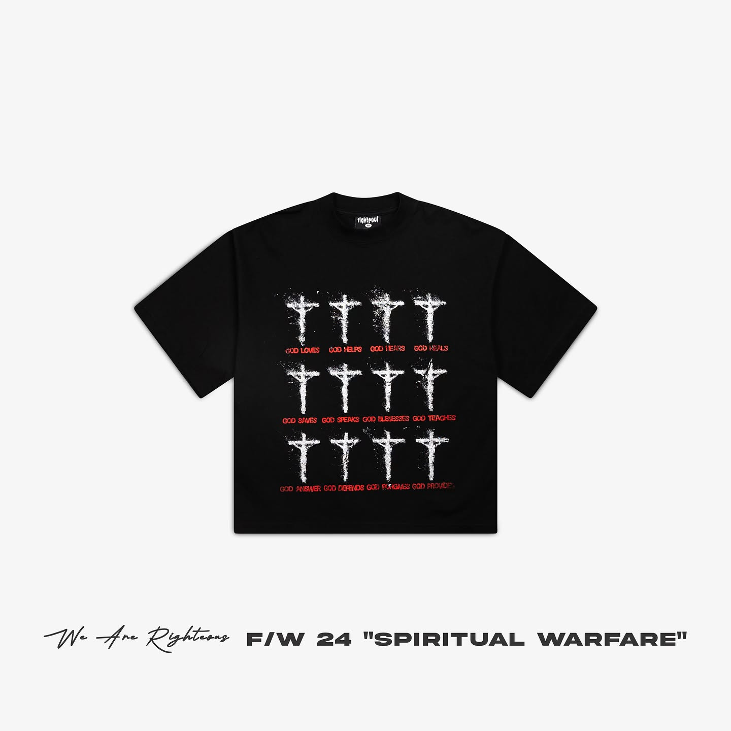 We Are Righteous Black Tee